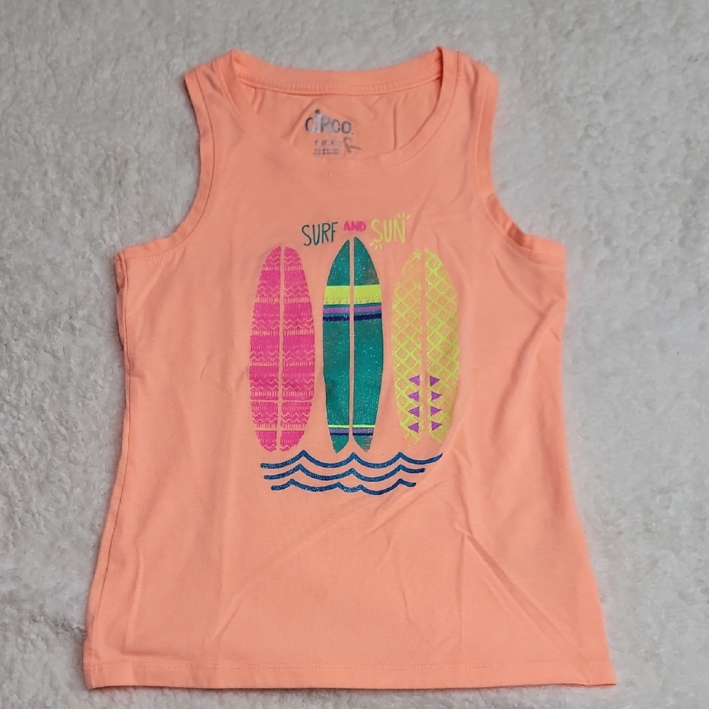 Circo S 6/6X Orange Surf And Sun Tank Top